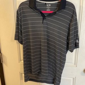 Adidas Climalite Golf Striped Polo Size Small